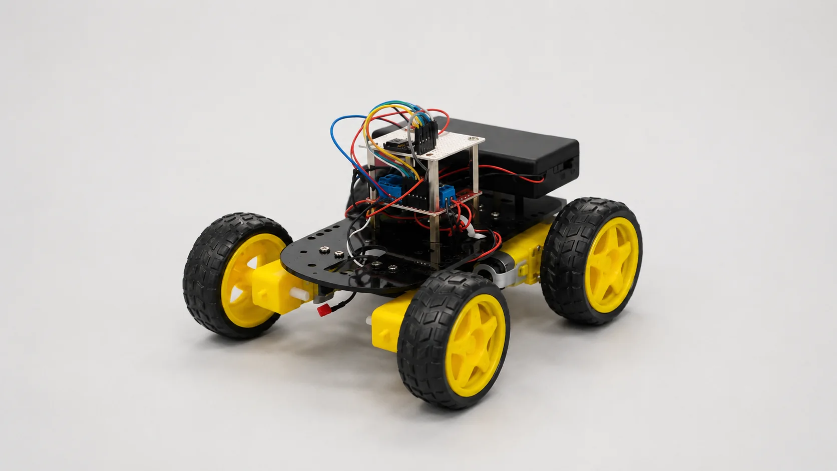 Robot mobile à quatre roues du projet Centrale inertielle